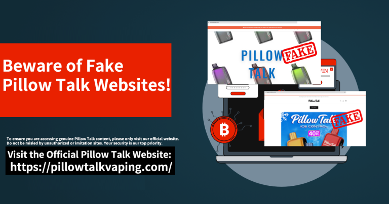 Pillow Talk Vape Warns Consumers About Fake Websites